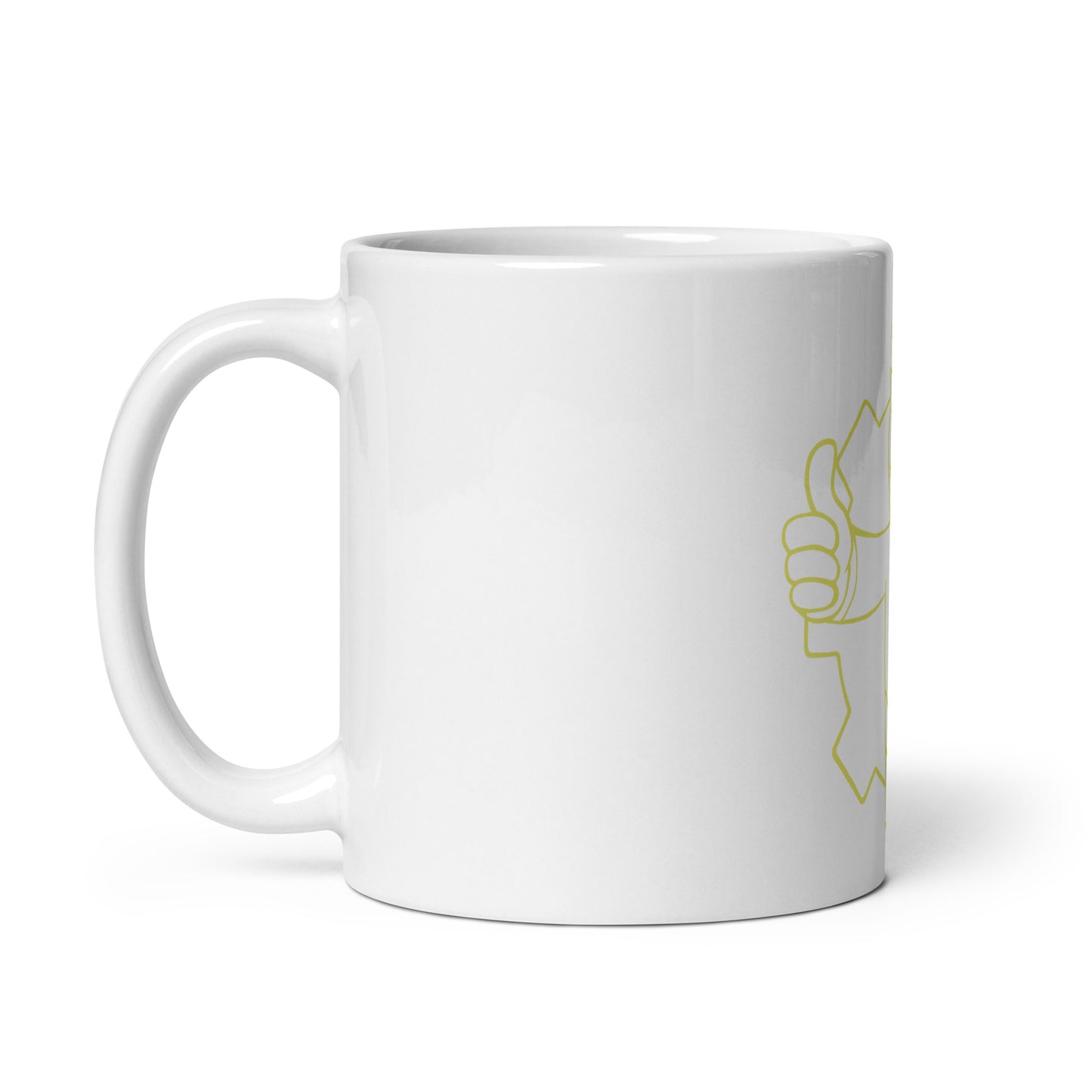 Vault-boy White glossy mug (Fallout)