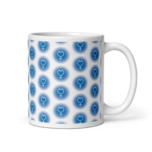 Sailor Mercury Symbol White glossy mug (Sailor Moon)