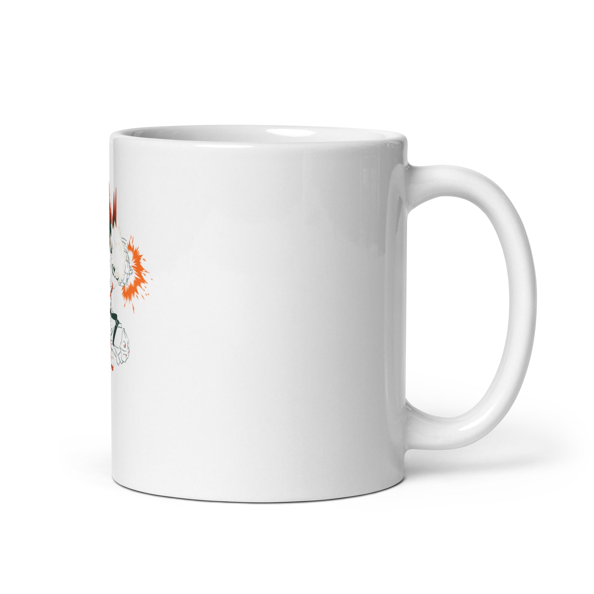 Bakugou White glossy mug (My Hero Academia)