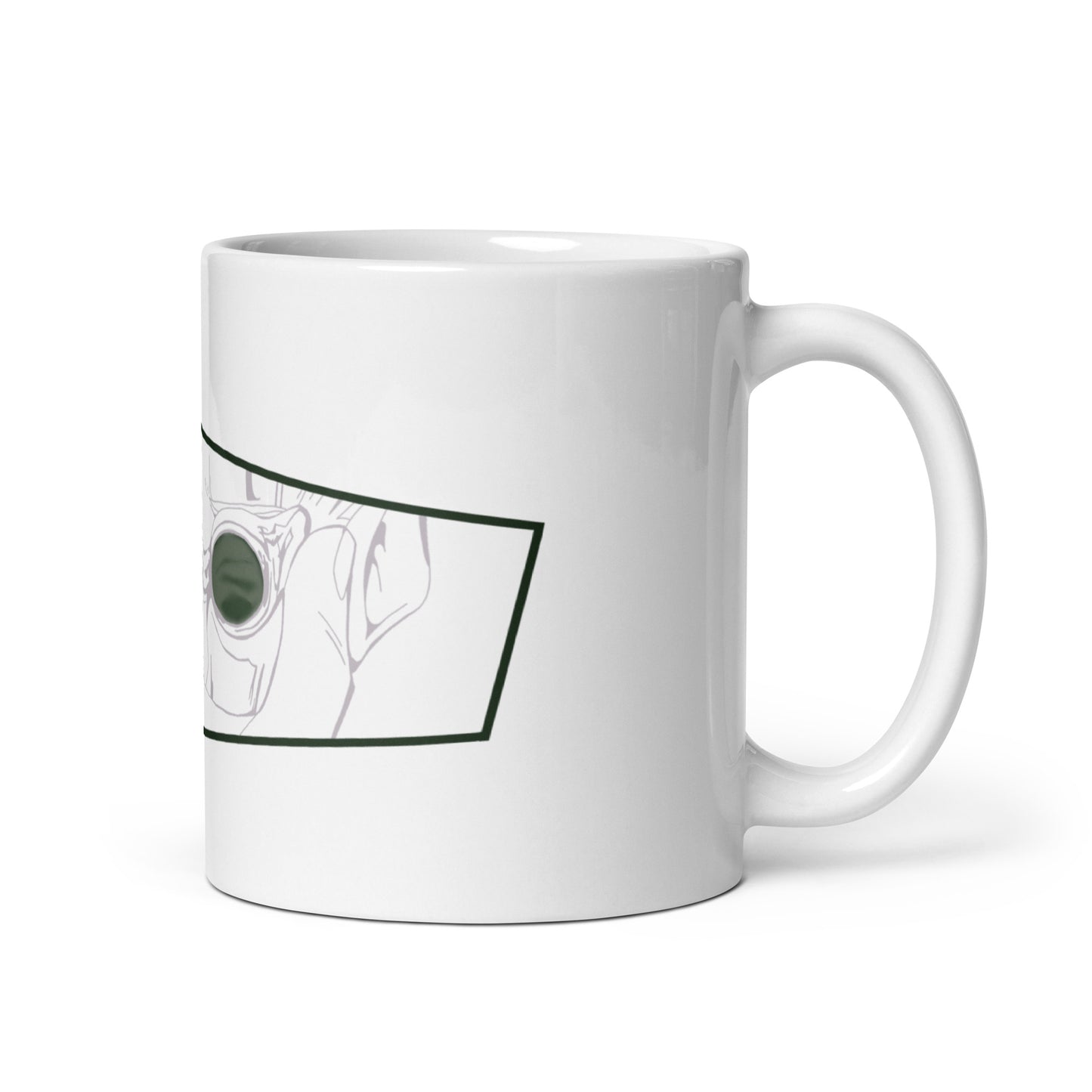 Nanami White glossy mug (Jujutsu Kaisen)