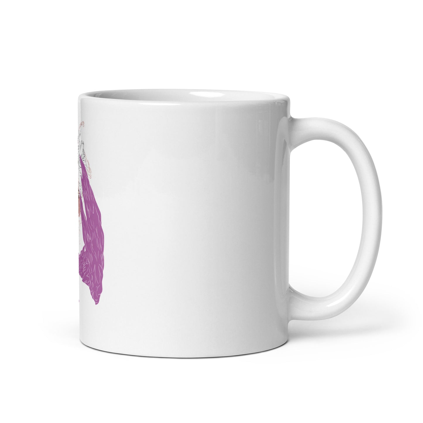 Nezuko White glossy mug (Demon slayer)