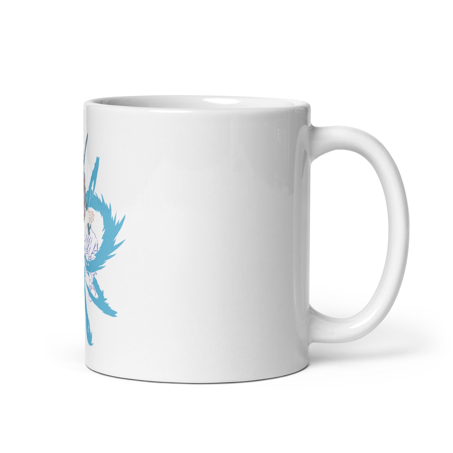 Inosuke White glossy mug (Demon slayer)