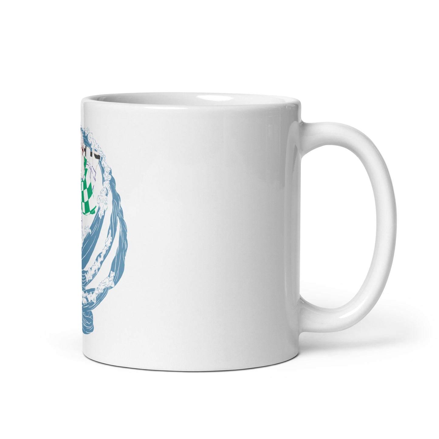 Tanjiro White glossy mug (Demon slayer)