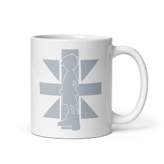 Joe/Gomamon White glossy mug (Digimon)