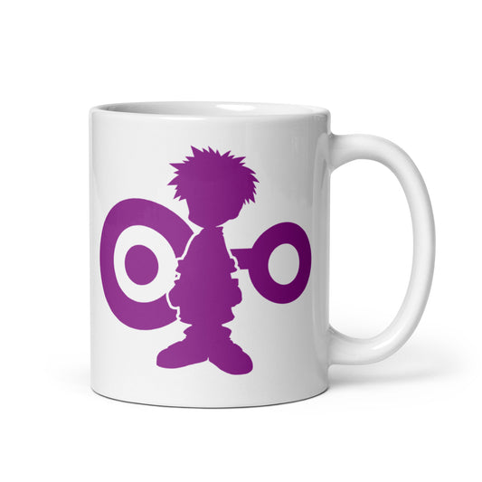 Koushiro (Izzy)/Tentomon White glossy mug (Digimon)