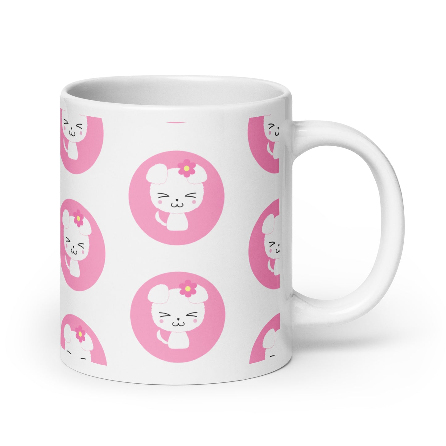 Hachi White glossy mug (Nana)